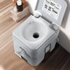 Portable Toilet Flush Travel Camping 5.3 Gal Commode Potty with Carry Bag