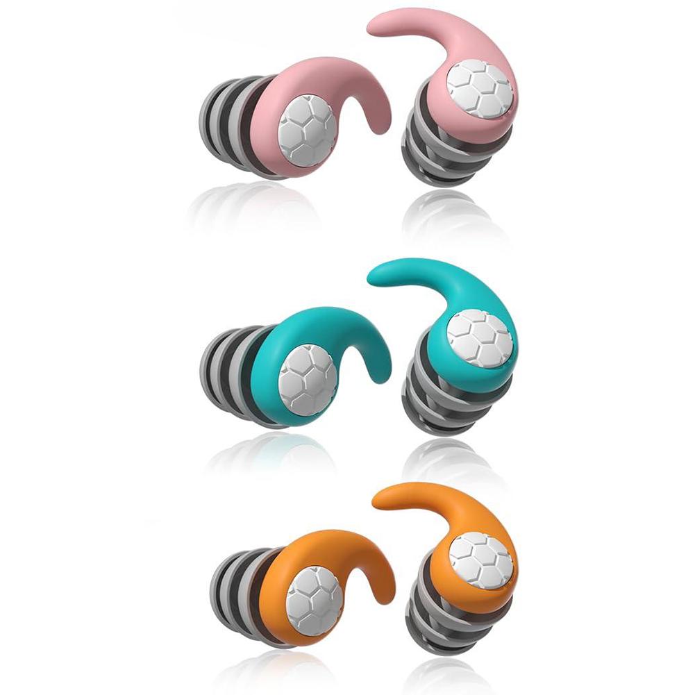 Silicone Sleeping Ear Plugs Sound Insulation Ear Protection Earplugs Washable Soft Diving Ear Plugs for Swimming Showering