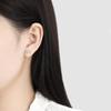 Minimalist Korean Möbius Strip Earrings: Versatile 8-Shaped Symbol of Eternity.