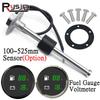 52MM 2 IN 1 Dual Digital Gauge Fuel Level Gauge Voltmeter With Warning Light Fuel Level Sensor For Marine Boat Car Truck