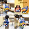 Cartoon Excavator Kids Backpack With Breathable Nylon For Preschool Children