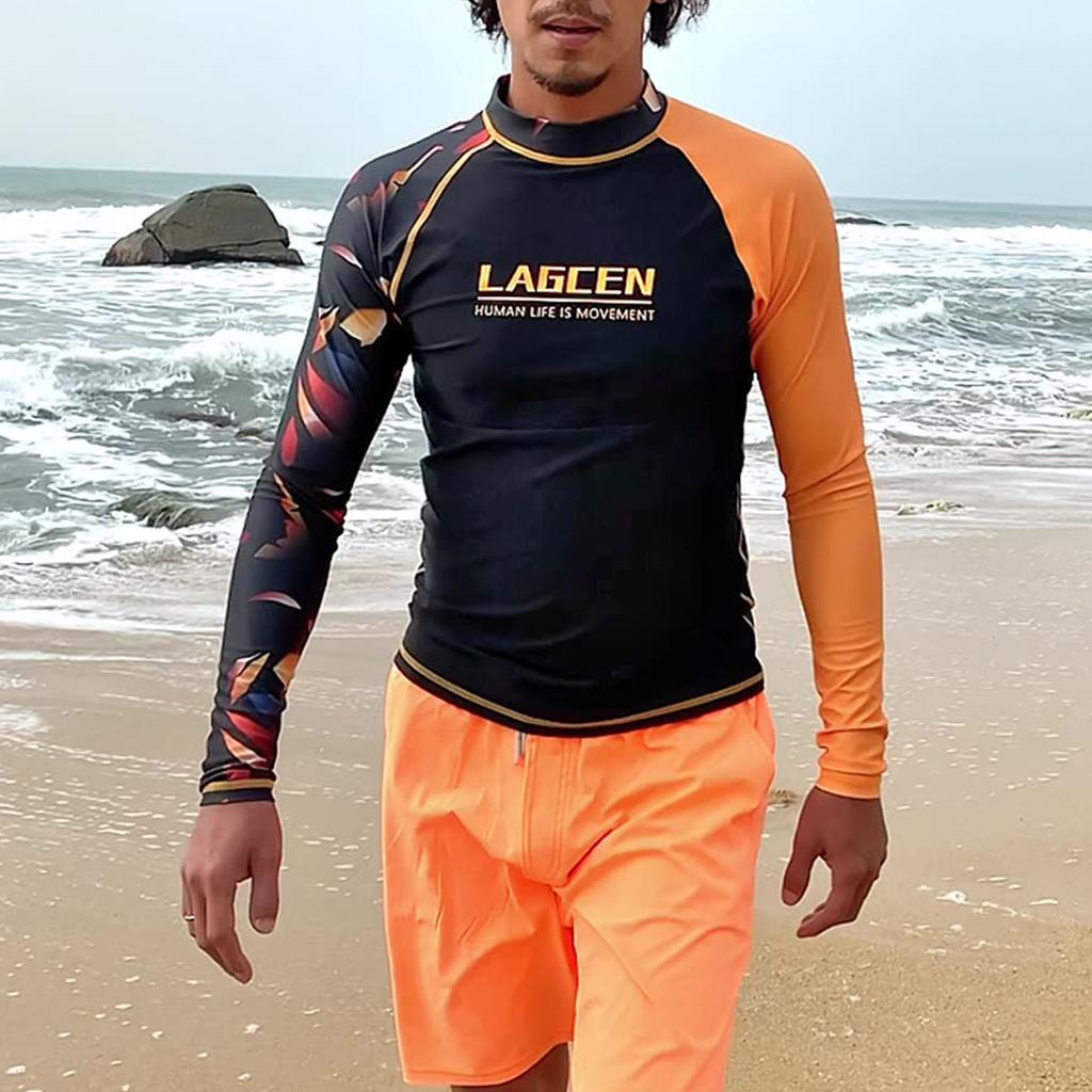 Men'S Diving Suit, Swimsuit, Long Sleeved Quick Drying Swimsuit