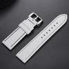 18mm 20mm 22mm 24mm Stitching Sports Watch Band Brown Genuine Leather Watch Strap Men's Steel Clasp Bracelet Universal Wristband