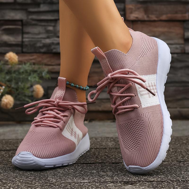 Fashion Comfortable Soft Sole Sock Sneakers Women Slip On Breathable Knitted Sneaker Shoes Woman 2025 Plus Size Non Slip Sports Shoes 43