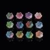 20pcs Colorful Lily of The Valley Flower Shape Bead 12x11mm Lampwork Glass Loose Beads for DIY Craft Jewelry Making Accessories