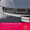 2Pcs Pre-Cut For Hyundai IONIQ 5 - Car Clear PPF TPU Sticker Transparent Black Headlight Protective Film Accessories