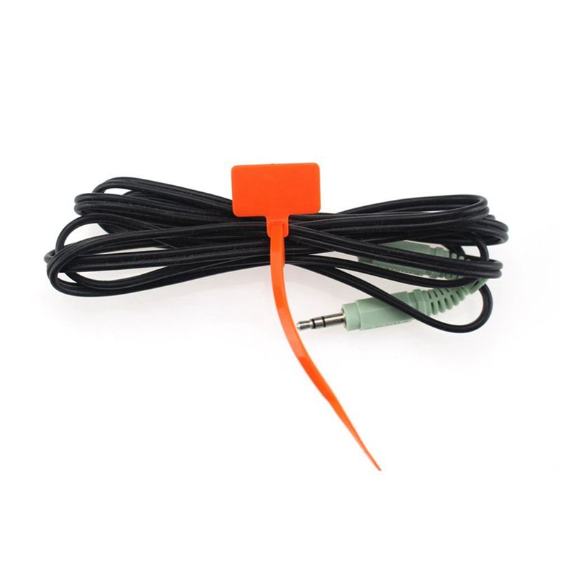 750 Stück 7 Farben Nylon Kabelmarkierer Klettverschluss Kordel Beschriftbar Ethernet-Kabel Reißverschluss Markierungsanhänger Nylon Strommarkierungsetikett-B61B