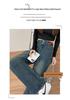 Retro High-Waist Double-Breasted Wide Leg Jeans for Women - Spring/Autumn Collection