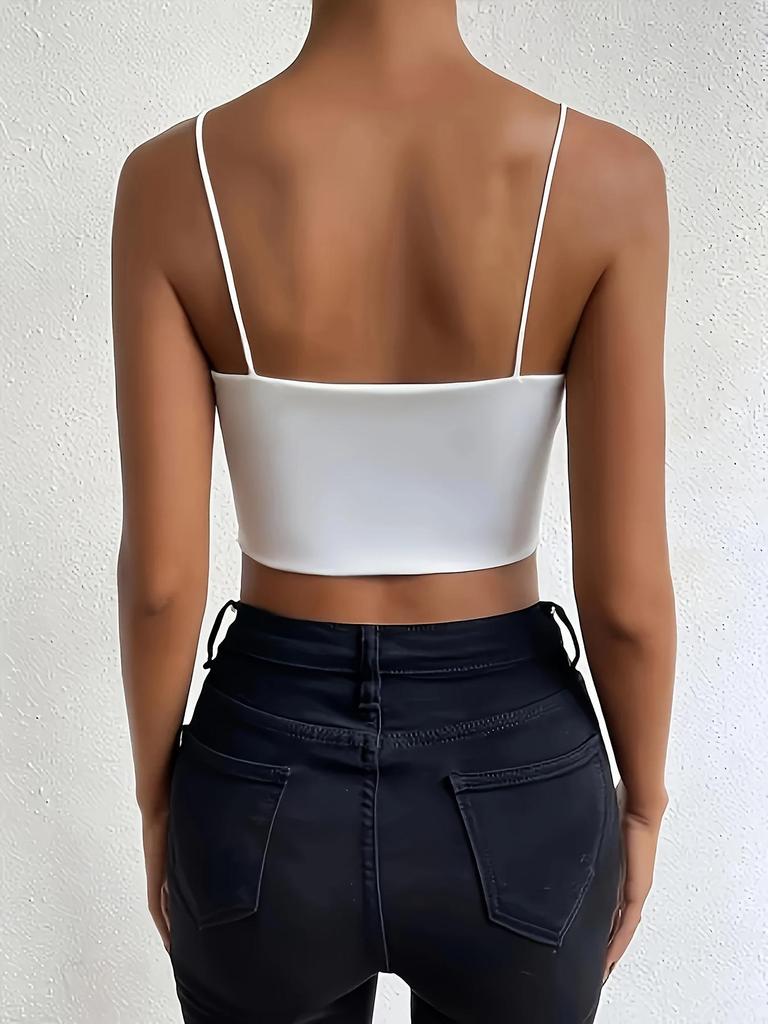 2026 European Summer Bestseller Women's Solid Color Slim Spaghetti Strap Tank Top - Sexy & Fashionable Fit