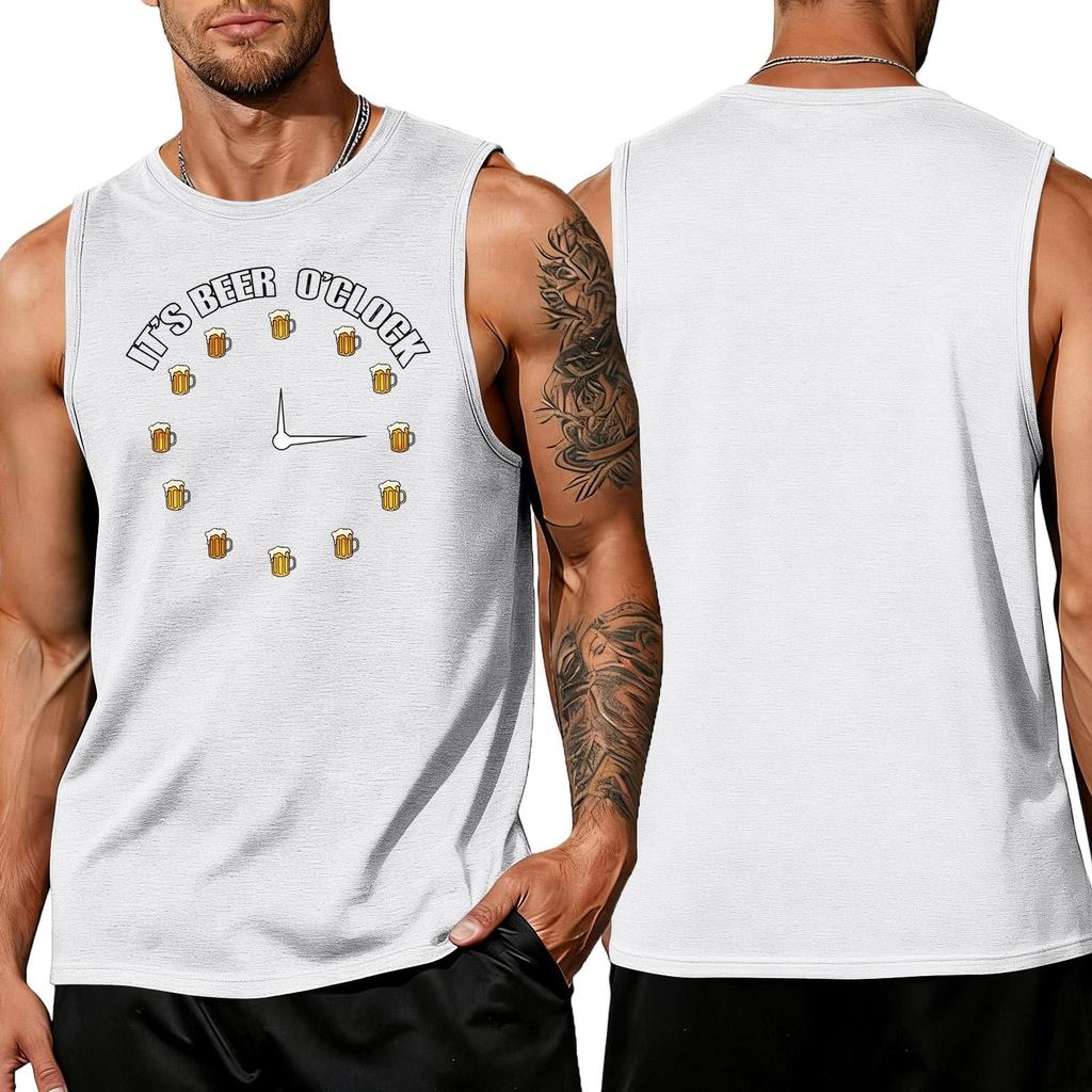 Camiseta sin mangas para hombre Casual Holgada Verano Camiseta para Músculos Tejido Suave Transpirable Cómoda para el Uso Diario