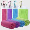 Outdoor Sports Cooling Accessory 100x30cm Unisex Towel, Portable Wrap with Carabiner, Breathable Polyester Cloth Instant Chill Towel for Workout