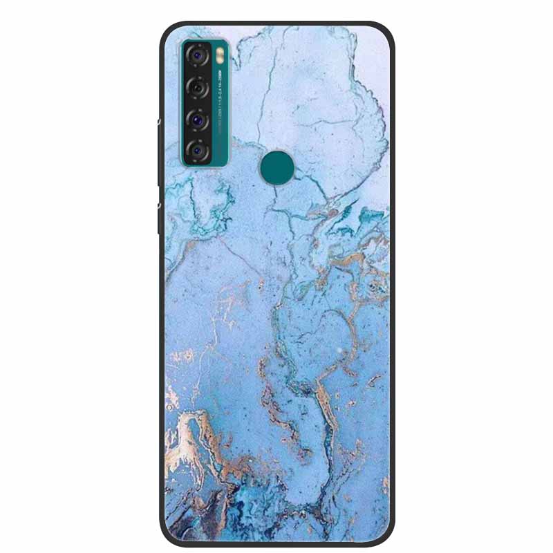Per Custodia TCL 20 SE Marmo Silicone TPU Cover Posteriore Morbida Custodia per Telefono Per TCL 20 SE T671H Coque Cartoon Antiurto Moda Funda