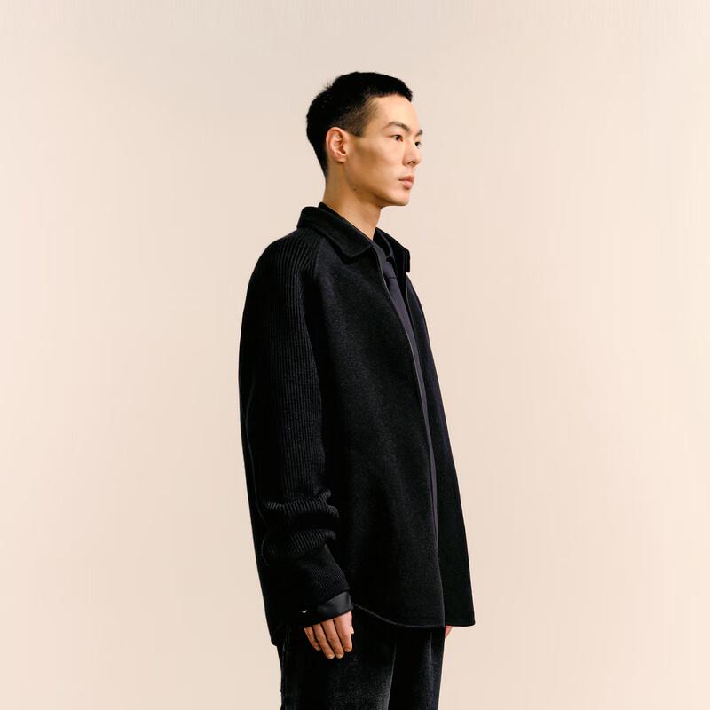 CROQUIS Men's 2024 Winter Wool Blend Lapel Coat