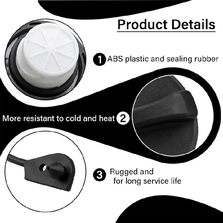 Leak Proof Direct Fit ABS Fuel Cap for LR178173 LR049865 LR062454 LR092778 LR092779 Models Impact Resistant  Technology