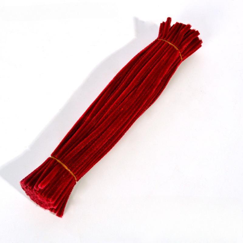 500pcs Chenille Stem Pipe Kids DIY Creative Chenille Sticks Cleaners Kindergarten Educational Handmade Material Plush Strips