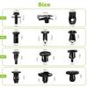 125 Pcs Auto Retainer Clips Extruded U Nuts & Hex Head Body Bolts Bumper Fasteners Rivet Clips Body Bolts Kits Fastener Clips For Splash