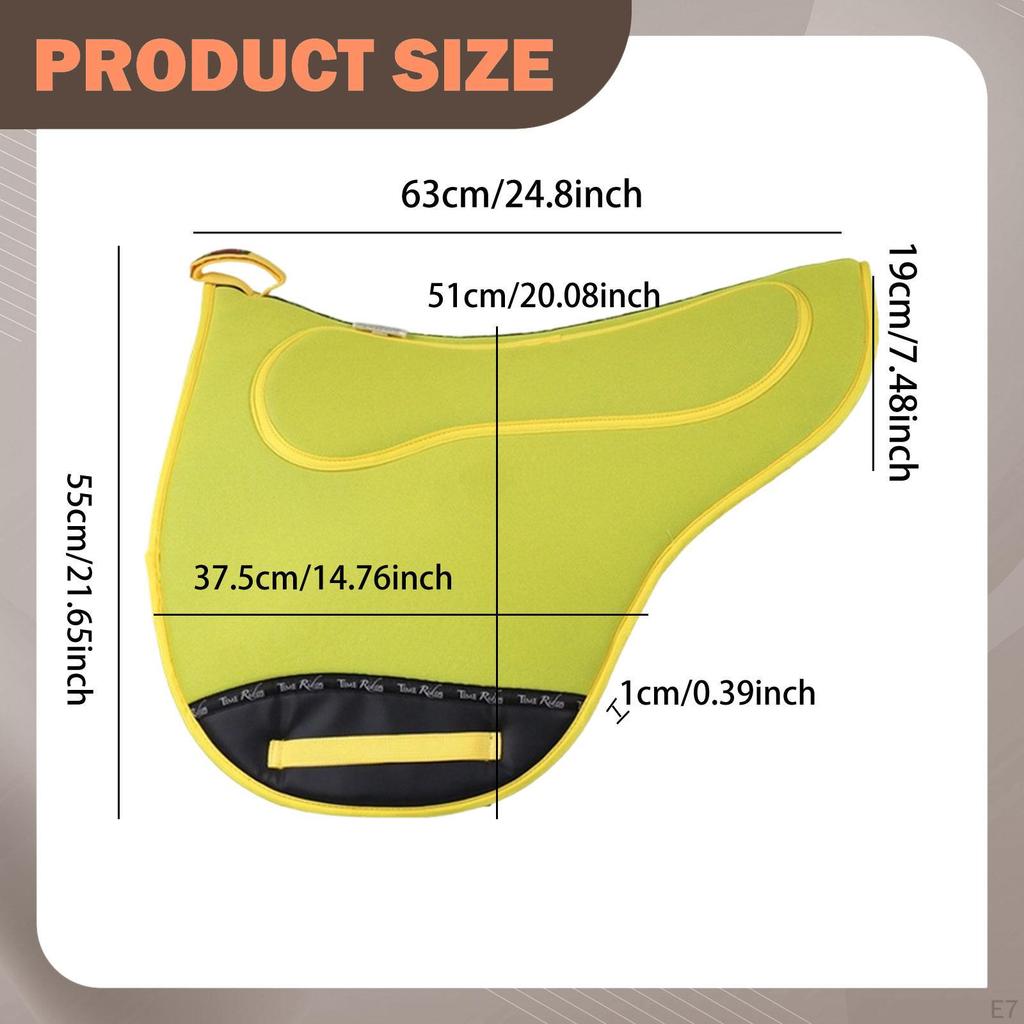 Riding Saddle Pad, Shock-absorbing, Abrasion-resistant, Non-slip, Professional Equipment,