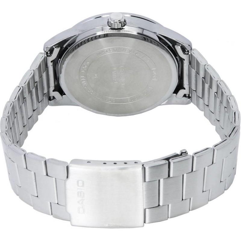 Casio Classic Fashion Trend Quartz Movement Stainless Steel Strap Japanese and Korean Watch Men's Watch Black Dial MTP-VD03D-1A
