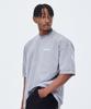 Leubase Old School Back Logo Oversized Short Sleeve T-Shirt_Pigment Gray