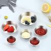 304 Stainless Steel Stainless Steel Sauce Dish Silver Gold Stackable Ketchup Dipping Bowl Multiple Sizes Easy To Clean