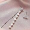 Niche High-End Tassel Earrings: 925 Sterling Silver Heart Studs for Women - Cute Japanese Design