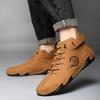 Autumn Winter Handmade Split Leather Boots Men Shoes Comfortable Ankle Boots For Men Casual Shoes Moccasins Men Boots
