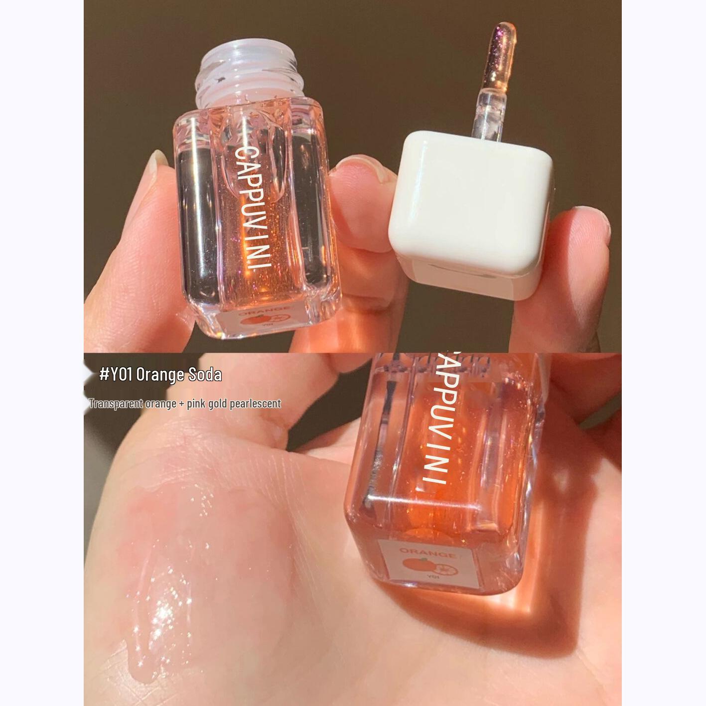 Cappuvini Pearlescent Lip Gloss Set: Light-Feeling, Easy-Apply, Plumping for Pouty, Mirror-Like Lips