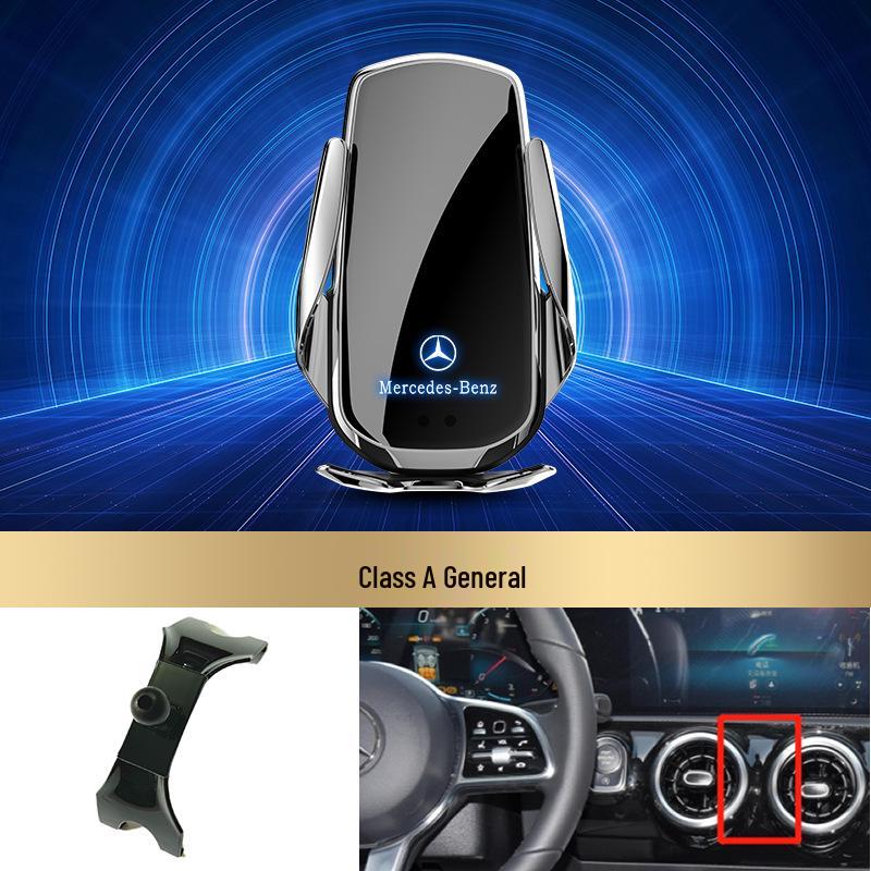 Bezdrátový držák telefonu s rychlým nabíjením Mercedes-Benz pro třídu C/třídu R/třídu S/třídu E/GLK/třídu B