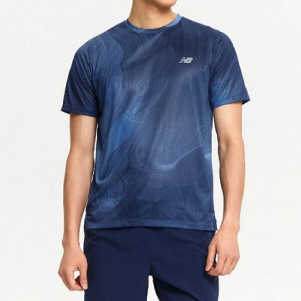 

New Balance Half Club Men AThleTics PrinT Running T shirT Nbnee4p141 095