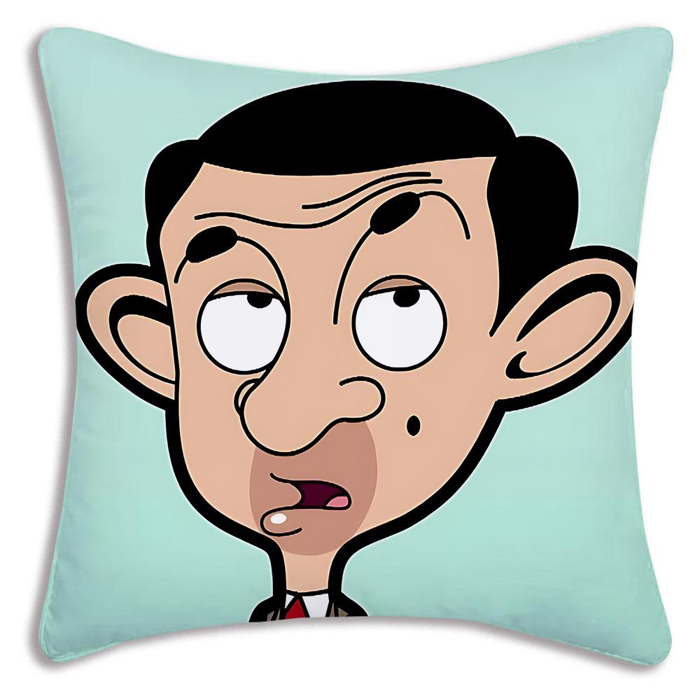 Gorące Anime Komedia Pan. Poszewki na poduszki Bean Dicha Kreskówkowe Dekoracyjne Sofa Dom Podwójny Druk Krótki Plusz Urocza Poszewka na Poduszkę