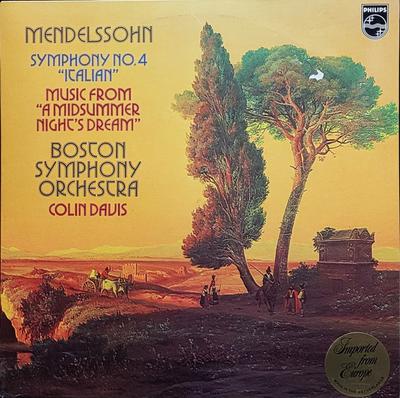 LP Record MENDELSSOHN BOSTON SYMPHONY ORCHES  Symphony No. 4 Italian  Music Fr 9500068 PHILIPS 1976 Netherland Classical Used
