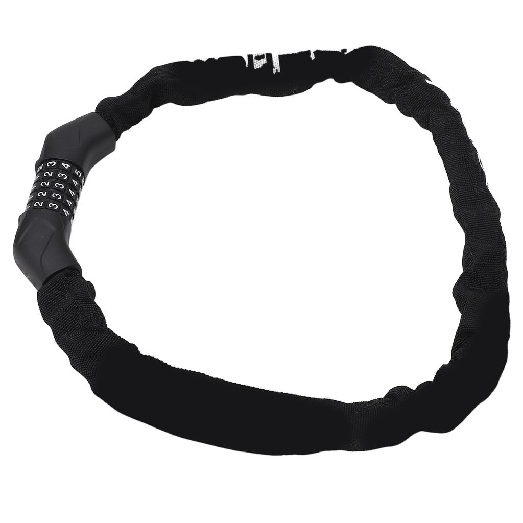 Bike Chain Lock with 5 Digit Combination Steel Anti Theft High Security Resettable Keyless Bike Lock for Scooter