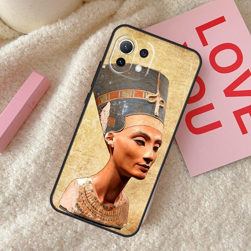 Egypt Nefertiti Ankh Case For Xiaomi 15 14 Ultra 13T 14T 15T Pro 17 Pro Max POCO F8 F7 F5 F6 X3 X5 X6 X7 Pro Cover