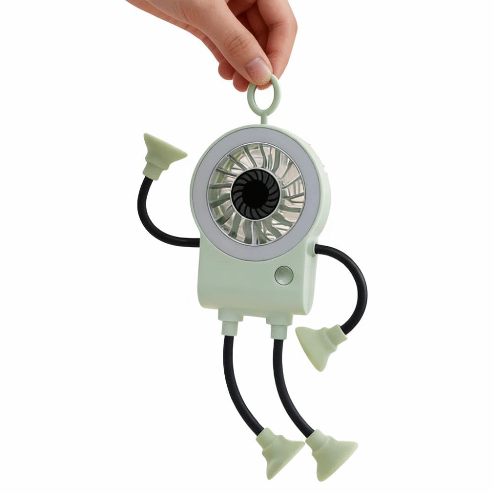 Dual Modules Portable Handheld Fan Flexible Legs Adjustable Wind Speed Fan Handheld Use
