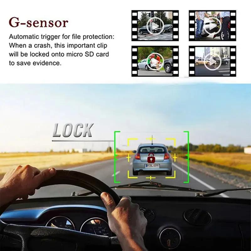 2.4-inch In-car DVR Dash Camera, Wide-angle Night Vision HD Video Recorder, Suitable for All Car Models.