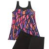 European & American Plus Size Women's Split Bikini Tankini Swimsuit