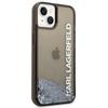 Karl Lagerfeld KLHCP14MLCKVK iPhone 14 Plus / 15 Plus 6.7" Black/black Hardcase Liquid Glitter Elong