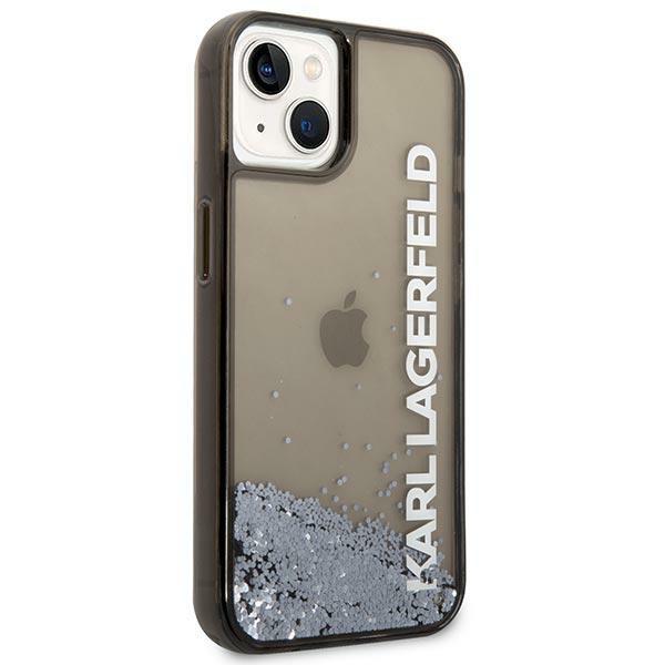 Karl Lagerfeld KLHCP14MLCKVK iPhone 14 Plus / 15 Plus 6.7" Black/black Hardcase Liquid Glitter Elong
