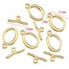 4sets Gold color Stainless Steel OT Toggle Clasps Clasps Love Heart Necklace Bracelet Buckle Connectors for Jewelry Making DIY