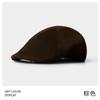 Big head circumference forward hat solid color retro British style newsboy hat women's simple and versatile literary beret shows small face