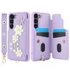 Kožená peněženka s poutkem na zápěstí, crossbody, pouzdro na telefon pro Samsung S25 S24 Plus S23 FE S22 Ultra A55 A54 A53 A35 A34 A15 A13
