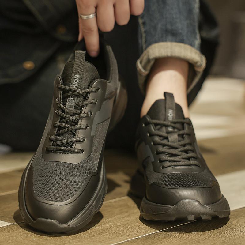 Fashion New Design Leisure Sneakers Training Tennis Shoes Genuine Leather Men's Walking Footwear Casual Shoes Versatile Fashion Trainers