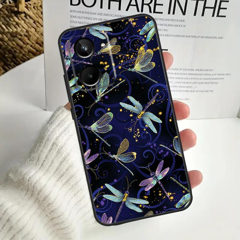 

Чехол Стрекоза для Realme GT7 Pro GT6 C75 C61 C67 C63 C71 C55 C51 C65 C53 10 11 12 13 14 15 Pro Plus Realme 15 Pro