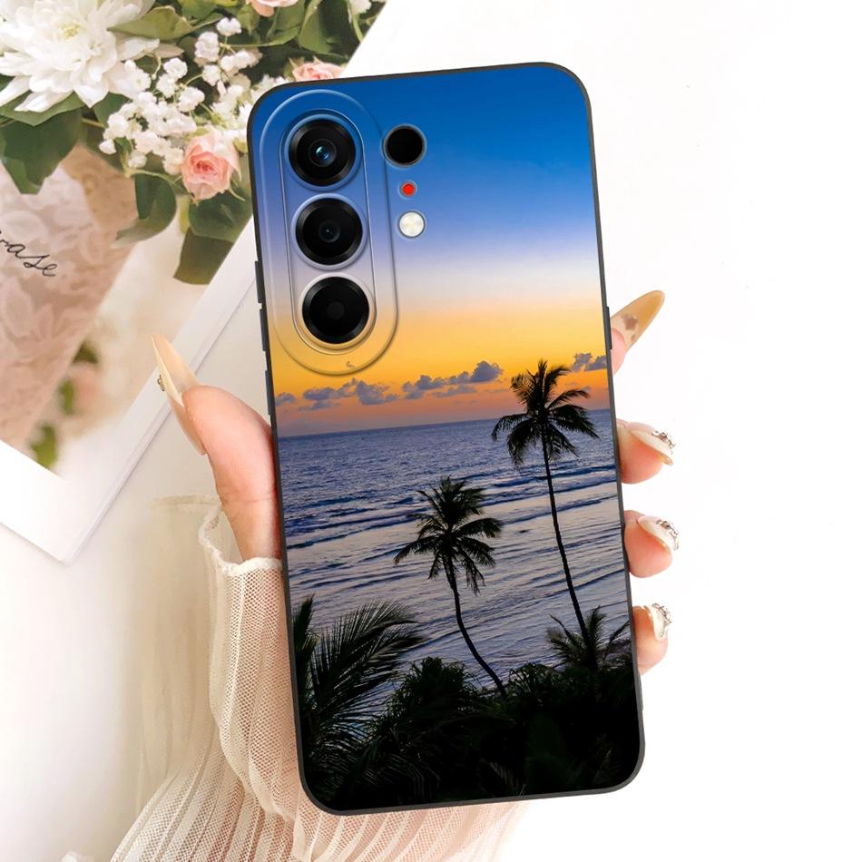 Pro Tecnon Camon 50 Pro 4G CN5c 2026 Módní Malba Západ Slunce na Pláži Obal na Telefon Pro Tecno Camon 50Pro 4G Měkký Silikonový Kryt Nárazníky