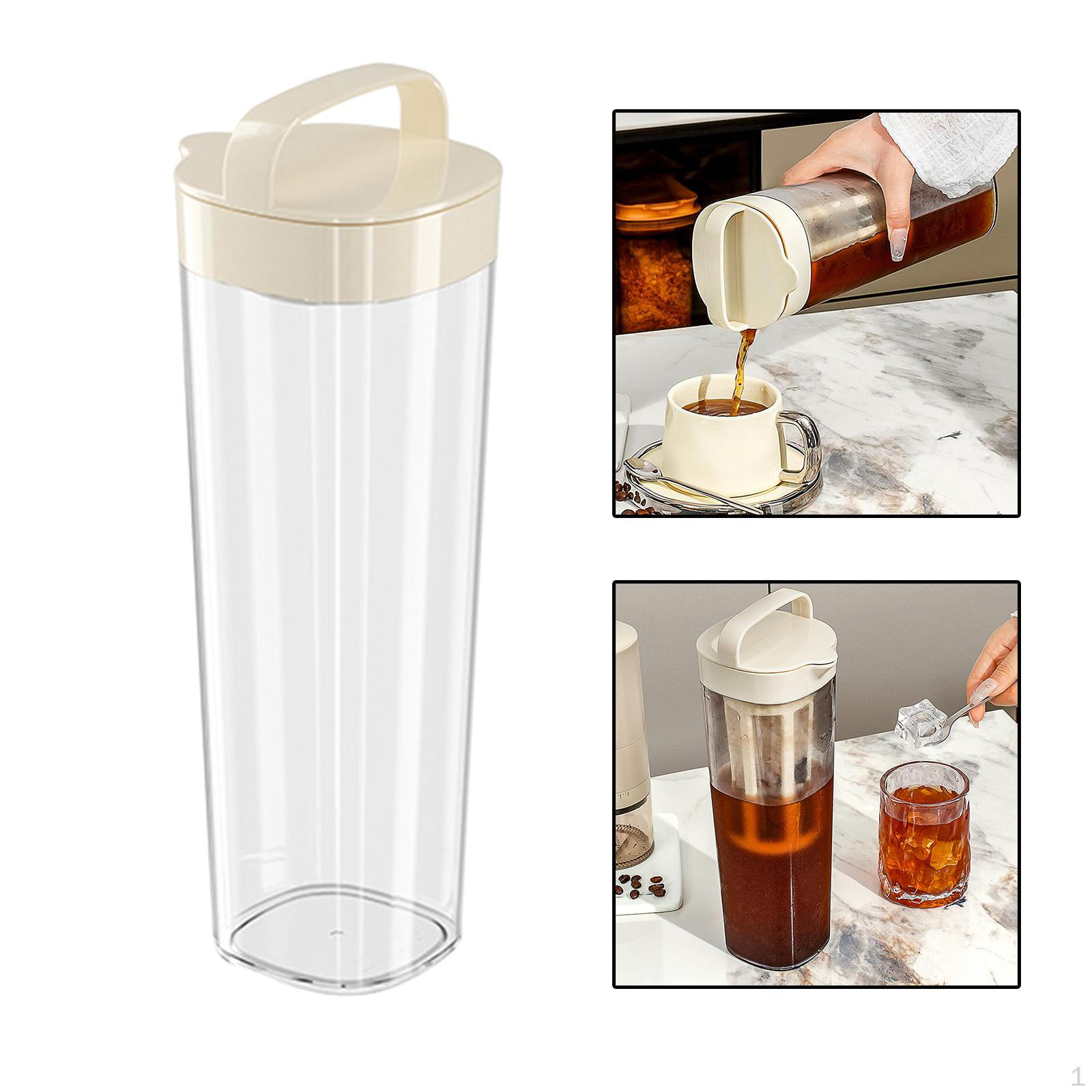 

Кофеварка для холодного приготовления, кастрюля 1,1 литра с ручкой, ледогенератор большой емкости, кофеварка Cold water bottle