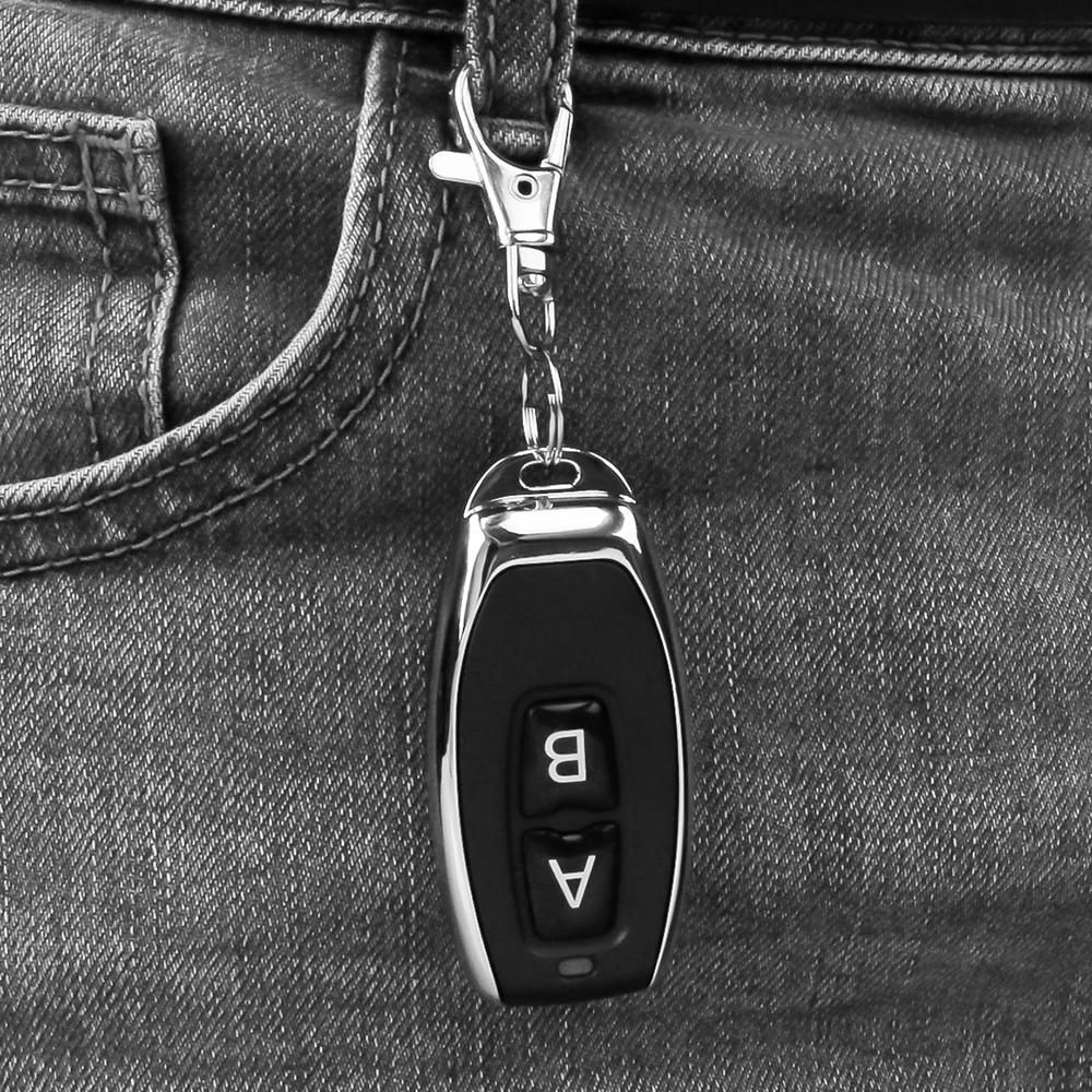 Universal 433Mhz Remote Control 4 Channe Garage Gate Door Opener Remote Control Duplicator Clone Cloning Code Car Key Fixed Code