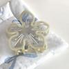 Cherry Blossom Acetic Acid Flower Shark Clip Rhinestone Transparent Hair Clip  Travel