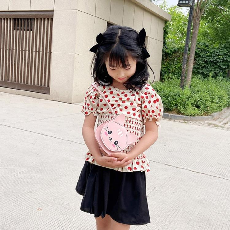 Unique Cats Pattern Shoulder Bag For Children Compact Size Adjustable Strap Crossbody Bags Girls Fashionable Mini Purse