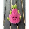 Fruit Plush Keychain With Dragon Fruit Face For Kids And Teens