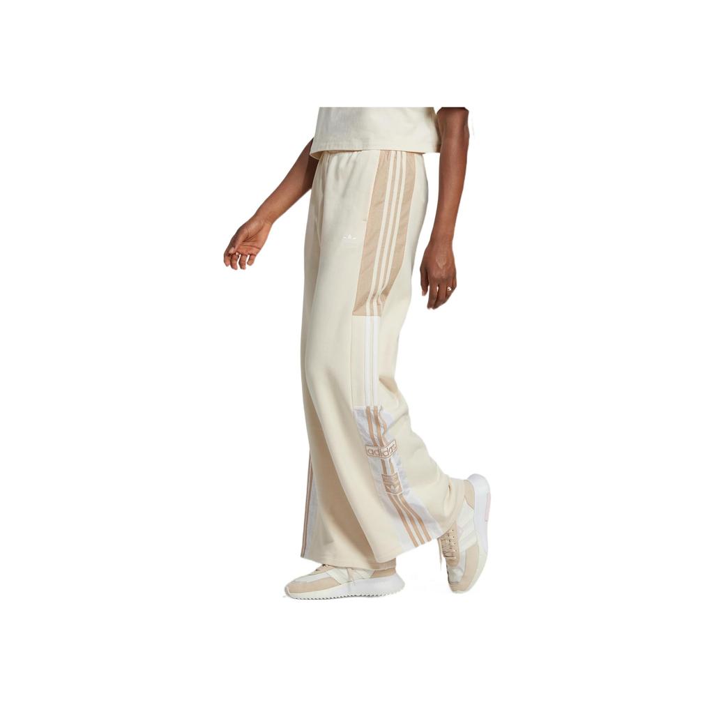 Adidas Originals Classic Three Stripes Wide Leg Sports Pants Women Bottoms White HM1706